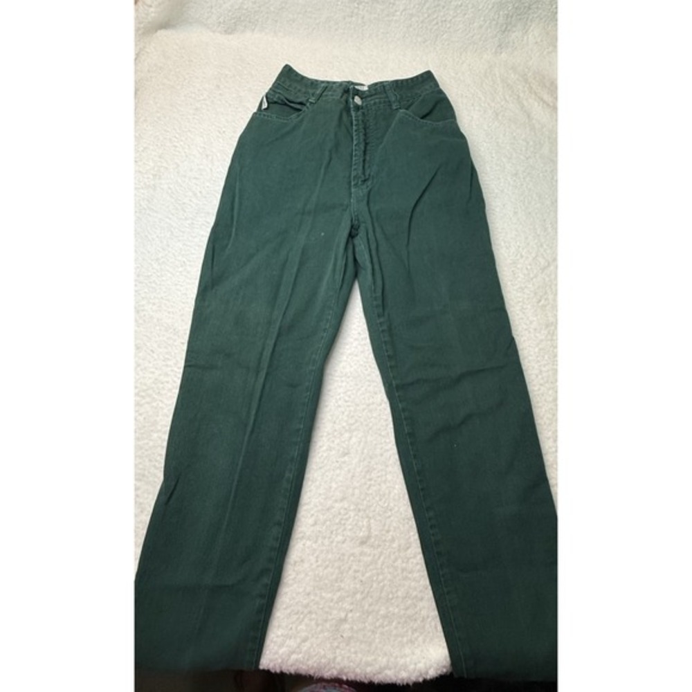 Bongo Women's Dark‎ Green High Waisted Pants Sz S Casual Vintage Retro Utility